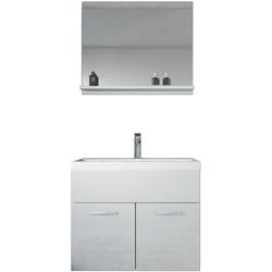 Meuble de salle de bain de Montreal 02 - lavabo Blanc brilliant 60x35 cm - BADPLAATS