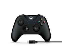 Manette Xbox One Microsoft sans fil + câble pour PC