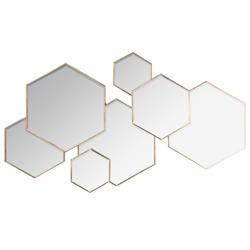 Miroir multi hexagone Lila 64x37