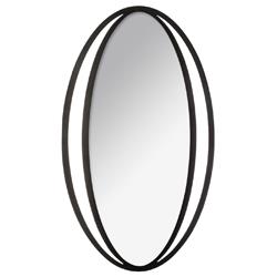 Miroir ovale métal Gaël 56X97
