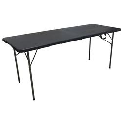 Table pliante imitation bois noir