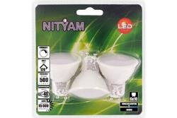 Ampoule LED Nityam PACK DE 3 GU10 6W DIMMABLE 4000K