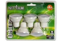 Ampoule LED Nityam SPOT DEPOLIE GU10 4W (X5)