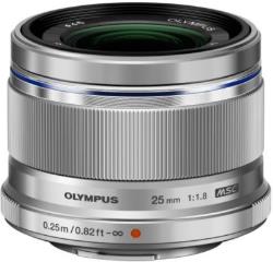 Objectif pour Hybride Olympus 25mm f/1.8 silver M.Zuiko