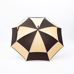 Parapluie droit femme AYRENS - Nougat et Chocolat - Fabrication française - Design kalédoédrique
