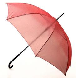 Parapluie long femme à ouverture automatique - Vogue - Résistant au vent - Rouge avec gout