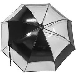 Parapluie Pierre Vaux transparent et noir laqué - Made in France