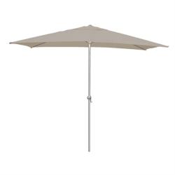 Parasol rond cayenne rectangulaire coloris taupe