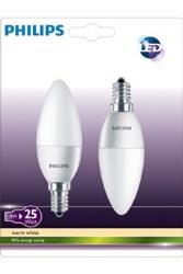 Ampoule LED Philips Pack FLAM (X2) D E14 4W