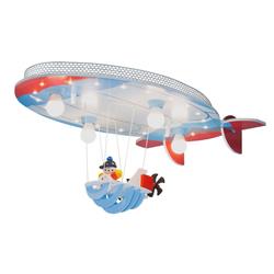 Plafonnier Aéronef avec Joe, bleu-rouge-blanc - Elobra