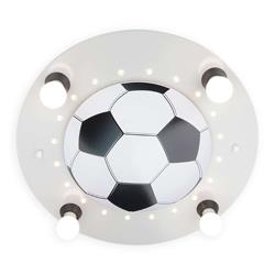 Plafonnier Football, 4 lampes, argenté-blanc - Elobra
