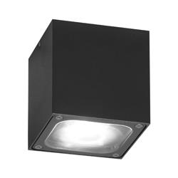 Plafonnier LED Cesena en forme de cube anthracite - Konstmide
