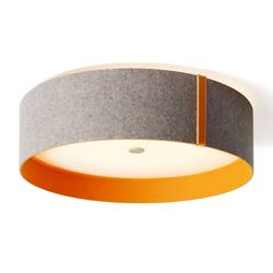 Plafonnier LED en feutrine Lara felt gris/orange - Domus