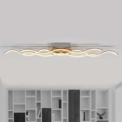 Plafonnier LED Safia à trois lampes, forme ondulée - Lampenwelt.com