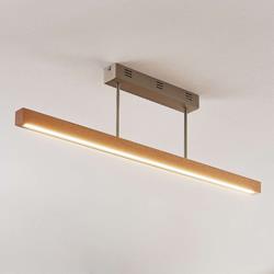 Plafonnier LED Tamlin en bois, hêtre, 100cm - Lucande