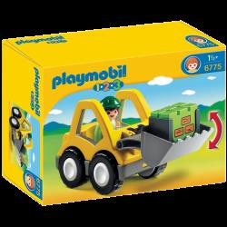 Playmobil 1.2.3 - Chargeur Et Ouvrier - 6775