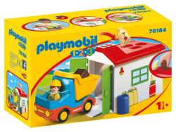 Playmobil 1.2.3 - Ouvrier avec camion et garage - 70184