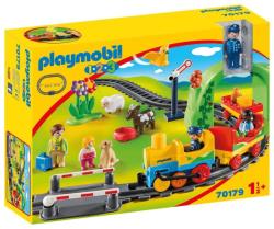 Playmobil 1.2.3 - Train avec passagers et circuit - 70179