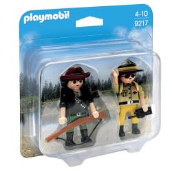 Playmobil - Duo Garde forestier et braconnier - 9217