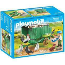 Playmobil La vie à la ferme - Enfant et poulailler - 70138