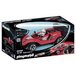 Playmobil Les véhicules de course - Voiture de course rouge radiocommandée - 9090