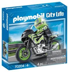 Playmobil Pilote et moto - 70204