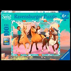 Puzzle 100 pièces Spirit - Lucky et ses amis - Ravensburger - Ravensburger