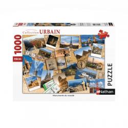 Puzzle 1000 pièces - Collection Urbain - Monuments du monde - Nathan