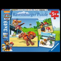 Puzzle 3x49 pièces l'équipe Pat'Patrouille - Ravensburger
