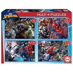 Puzzle 4 en 1 Ultimate Spiderman - Educa
