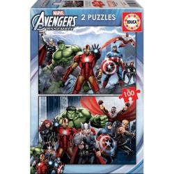 Puzzles 2 x 100 pièces - Avengers - Educa