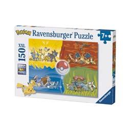 Ravensburger - Puzzle 150 pièces XXL - Les différents types de Pokémon