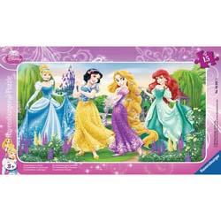 Ravensburger - Puzzle cadre 15 pièces - La promenade des princesses - Disney Princesses
