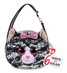 Sac a bandouliere sequins Kiki le chat Rouge TY - Beanie Boo's
