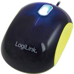 LogiLink ID0094A Cooper Souris USB optique noir, jaune