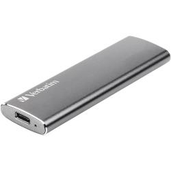Verbatim Vx500 Disque dur externe SSD 480 Go gris sidéral USB-C USB 3.1