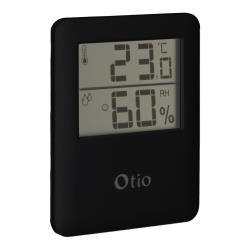 Thermomètre / Hygromètre OTIO Intérieur Magnétique Noir
