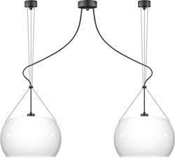 Suspension blanche et noire 2 lampes Momo - Sotto Luce