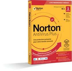 Logiciel antivirus et optimisation Symantec Norton Antivirus Plus 2Go 1 poste