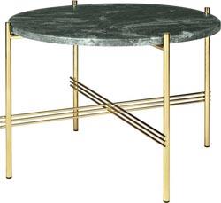 Table basse en laiton et marbre vert 55 cm TS - Gubi