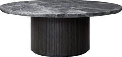 Table basse ronde en marbre gris diamètre 120 cm Moon - Gubi