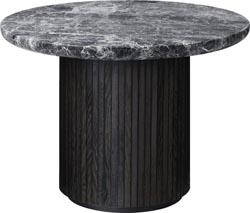Table basse ronde en marbre gris diamètre 60 cm Moon - Gubi