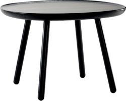 Table d'appoint noire 64cm Naïve - Emko