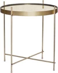Table d'appoint ronde en métal doré - Hübsch