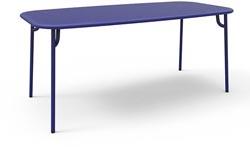 Table de jardin rectangulaire bleue 180cm Week-End - Petite Friture