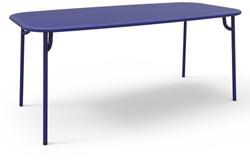 Table de jardin rectangulaire bleue 220cm Week-End - Petite Friture