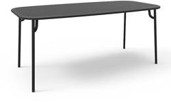 Table de jardin rectangulaire noire 180cm Week-End - Petite Friture