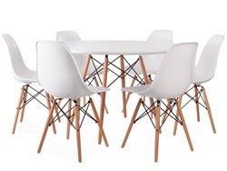 Table Eames WDW et 6 chaises