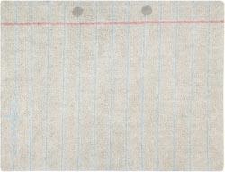 Tapis en coton beige 120 x 140cm Notebook - Lorena Canals