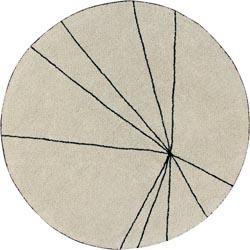 Tapis rond beige 160cm Trace - Lorena Canals